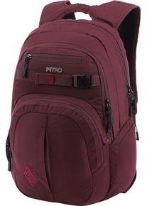 Nitro Schulrucksack "Chase", rot, Polyester, Polyethylen, Nylon, Rucksäcke, Alltagsrucksack, Rucksack für Freizeit, Schule, Arbeit und Reise