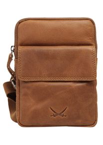 Sansibar Damen Umhängetasche "Sansibar SYLT", braun, Leder, unifarben, Taschen, echt Leder