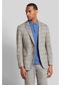 Bugatti Herren Sakko, beige, casual, Gr. 48, 86% Polyester, 9% Viskose, 5% Elasthan, Sakkos, mit Stretchanteil