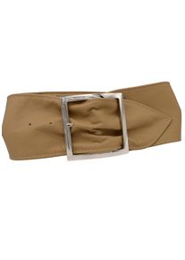 AnnaMatoni Damen Taillengürtel, beige, modisch,feminin,elegant, Gr. 85, unifarben, Leder, Gürtel, aus weichem genarbtem Leder