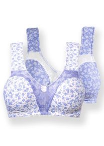 wäschepur WÄSCHEPUR Damen Entlastungs-BH, Gr. 85, blau, 82% Polyamid, 18% Elasthan, BHs