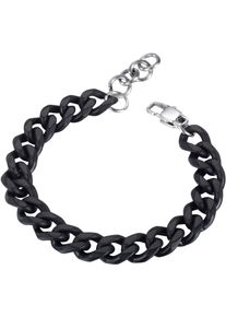 Firetti Armband "Schmuck Geschenk Edelstahl Armschmuck Armkette Panzerkette Color", Edelstahl, grau, Edelstahl, Armbänder