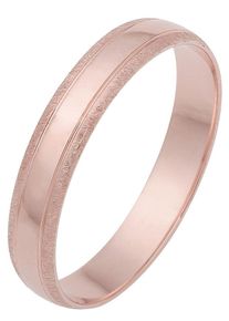 Firetti Trauring "Schmuck Geschenk Gold 375 Hochzeit Ehering Trauring "LIEBE"", 17,5, ohne Brillant, Roségold 375, 4mm, rosa, Rosu00e9gold 375,