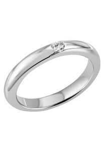 Firetti Damen Fingerring "Schmuck Geschenk Silber 925 Silberring Basic Solitär - Doppelring", 56, Silber 925 (Sterlingsilber), 3,5mm, silber, Silber