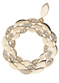 Jobo Damen Ketten-Anhänger "Anhänger mit 48 Zirkonia", Gelbgold 333, gold, Gelbgold 333, Schmuckanhänger, 333 Gold