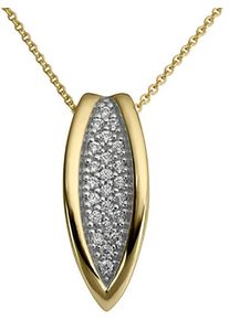 Firetti Damen Ketten-Anhänger "Schmuck Geschenk Gold 333 Halsschmuck Anhänger für Halskette", 0,12 ct, Gelbgold 333-Diamanten, 1,3 g, gold, Gelbgold