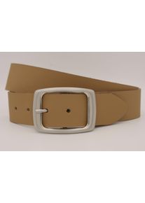 AnnaMatoni Damen Ledergürtel, braun, casual, Gr. 90, unifarben, Rindsleder, Gürtel, mit silberner Schließe
