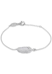 Engelsrufer Damen Silberarmband "Indian summer, FEDER, ERB-LILFEDER-ZI", Silber 925 (Sterlingsilber), silber, Silber 925 (Sterlingsilber), Armbänder,
