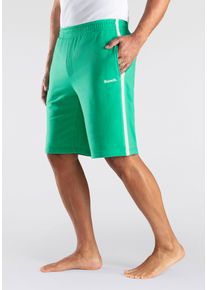 Herren Sweatshorts "kurze Relaxshort, Jogginghose", BENCH. LOUNGEWEAR, Gr. S, grün, angeraute Sweatware, Obermaterial: 60% Baumwolle, 40% Polyester,