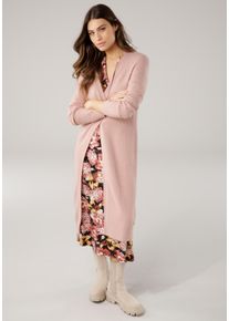 Laura Scott Damen Longstrickjacke, rosa, Basic, Gr. 40, meliert, Strick, Obermaterial: 50% Viskose, 28% Polyester, 22% Polyamid, Strickjacken, aus