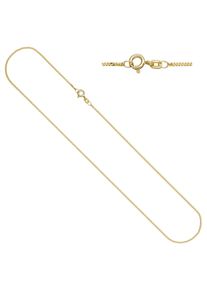 Jobo Damen Kette ohne Anhänger, Silber 925 (Sterlingsilber), L: 42cm, gold, Silber 925 (Sterlingsilber), Halsketten, Panzerkette 925 Silber vergoldet
