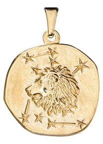 Jobo Damen Sternzeichen-Anhänger "Sternzeichen Löwe", Gelbgold 333, gold, Gelbgold 333, Schmuckanhänger, 333 Gold