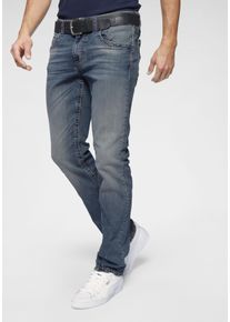 CAMP DAVID Herren Straight-Jeans "NI:CO:R611", blau, casual, Gr. 36, Denim/Jeans, Obermaterial: 96% Baumwolle, 3% Polyester, 1% Elasthan, Jeans, mit