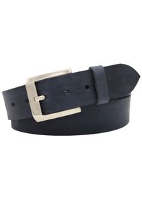AnnaMatoni Damen Ledergürtel, blau, klassisch,modisch, Gr. 80, unifarben, Rindsleder, Gürtel, in Used-Optik