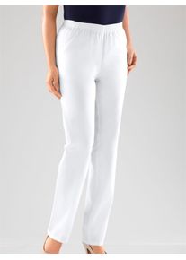 Classic Basics Damen Schlupfjeans, weiß, Gr. 19, unifarben, 100% Baumwolle, Jeans