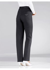 Lady Damen Stretch-Jeans, schwarz, Gr. 38, unifarben, 98% Baumwolle, 2% Elasthan, Jeans