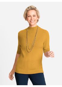 CLASSIC Damen Kaschmirpullover "Kaschmir-Pullover", gelb, Gr. 36, meliert, 100% Kaschmir, Pullover