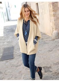 Classic Basics Damen Strickjacke, beige, Gr. 2, unifarben, 100% Polyacryl, Strickjacken