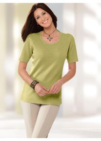 Classic Basics Damen Rundhalspullover "Pullover", grün, Gr. 40, unifarben, 100% Polyacryl, Pullover