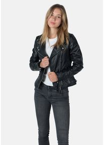 Freaky Nation Damen Lederjacke "Biker Princess", schwarz, Gr. S, Oberstoff: 100% Leder; Futter: 100% Baumwolle, Jacken