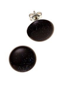 Jobo Damen Paar Ohrstecker "Ohrringe mit blauen Goldfluss-Steinen", Silber 925 (Sterlingsilber), silber, Silber 925 (Sterlingsilber), Ohrringe, 925