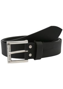 AnnaMatoni Damen Ledergürtel, schwarz, klassisch,modisch,sportlich, Gr. 95, unifarben, Büffelleder, Gürtel, Rustikaler Herrengürtel