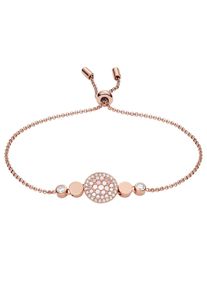 Fossil Damen Edelstahlarmband "Vintage Glitz, Val Mosaic Disc, JF03223040, JF03252710, JF02905791", Edelstahl, rosa, Edelstahl, Armbänder, mit