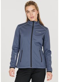 Endurance Damen Softshelljacke "Zora", blau, casual, Gr. 36, unifarben, 100% Polyester, Jacken, mit wasser- und winddichter Funktion