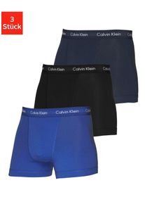 Herren Trunk, Calvin Klein Underwear, Gr. M, blau, Jersey, Obermaterial: 95% Baumwolle, 5% Elasthan, unifarben, Unterhosen, in blautönen mit