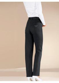 Lady Damen Stretch-Jeans, schwarz, Gr. 20, unifarben, 98% Baumwolle, 2% Elasthan, Jeans