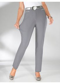 Stehmann Damen Stretch-Hose, grau, Gr. 72, unifarben, 72% Viskose, 25% Polyamid, 3% Elasthan, Hosen