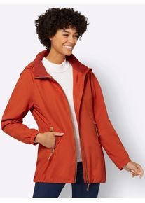 Casual Looks Damen Langjacke, rot, Gr. 38, unifarben, 100% Polyester, Jacken