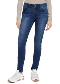 Tom Tailor Damen Skinny-fit-Jeans "Alexa Skinny", grau, casual, Gr. 26, unifarben, Denim/Jeans, Obermaterial: 42% Baumwolle, 34% Polyester, 22%