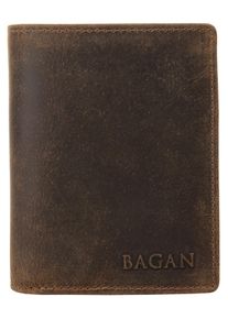 BAGAN Geldbörse, braun, Leder, vintage, casual, Kleinlederwaren, echt Leder