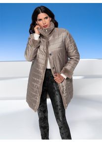 Heine Damen Wendejacke, grau, Gr. 34, meliert, unifarben, 100% Polyester, Wattierung:100% Polyester, Jacken