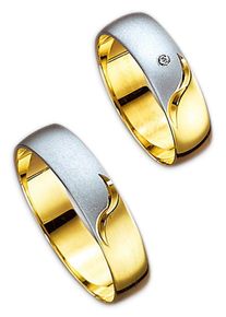 Firetti Trauring "Schmuck Geschenk Gold 375 Hochzeit Ehering Trauring "LIEBE"", 22, ohne Brillant, Gelbgold 585, 5mm, gold, Gelbgold 585,