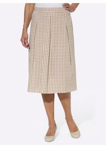 Classic Basics Damen Karorock, braun, Gr. 42, gemustert, kariert, 100% Baumwolle, Röcke