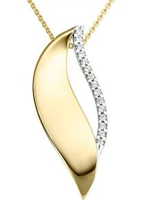 Firetti Damen Ketten-Anhänger "Schmuck Geschenk Gold 333 Halsschmuck Anhänger für Halskette", 0,06 ct, Gelbgold 333-Diamanten, 1,25 g, gold, Gelbgold