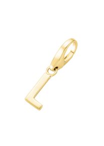 Damen Charm Buchstabe "Buchstabe L, Silber 925", gold, Giorgio Martello MILANO, Silber 925 (Sterlingsilber), Charms
