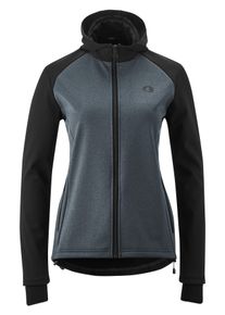 Gonso Damen Radtrikot "TARAVO", grau, Gr. 36, 100% Polyester, Trikots, Damen Softshell-Hoodie, Windjacke winddicht und atmungsaktiv