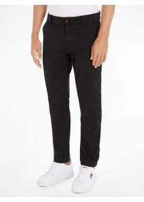 Tommy Jeans Herren Chinohose "TJM SCANTON CHINO PANT", schwarz, casual, Gr. 36, Web, Obermaterial: 98% Baumwolle, 2% Elasthan, Hosen, mit Markenlabel