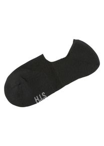 H.I.S. H.I.S Damen Füßlinge, Gr. 35, schwarz, Baumwolle, Polyamid, Elasthan, uni, Socken, mit softem Frottee