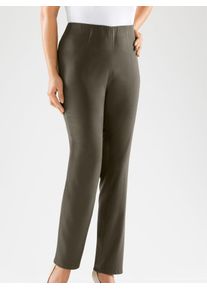 Classic Basics Damen Stretch-Hose, grün, Gr. 18, unifarben, 64% Polyester, 34% Viskose, 2% Elasthan, Hosen