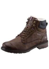 Mustang Shoes Herren Winterboots, Gr. 44, braun, Lederimitat, klassisch, Schuhe