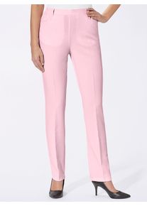 Classic Basics Damen Bügelfaltenhose, rosa, Gr. 52, unifarben, 100% Polyester, Hosen