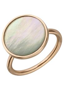 Jobo Damen Fingerring, 54, Silber 925 (Sterlingsilber), rosa, Silber 925 (Sterlingsilber), Fingerringe, 925 Silber roségold vergoldet mit
