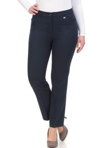 KjBRAND Damen Stoffhose "Hose Bea in Bi-Stretch Kammgarnoptik mit Bügelfalte", blau, feminin, Gr. 21, Web, Obermaterial: 63% Polyester, 35% Viskose,