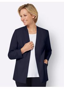 Classic Basics Damen Jackenblazer "Blazer", blau, Gr. 42, 100% Polyester, Blazer