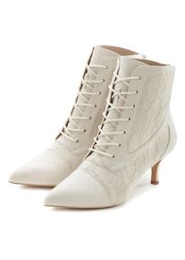Lascana Damen Schnürstiefelette, Gr. 37, beige, Obermaterial: 100% Textilmaterial. Futter: 100% Lederimitat. Decksohle: 100% Lederimitat. Laufsohle: