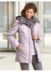 Classic Basics Damen Steppjacke, rosa, Gr. 50, gemustert, mehrfarbig, 100% Polyester, Jacken